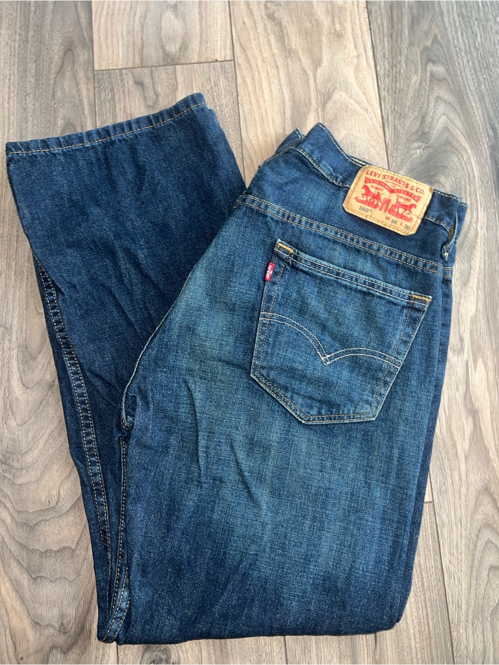 Levi's 569 Blue Jeans Faded Dark Wash